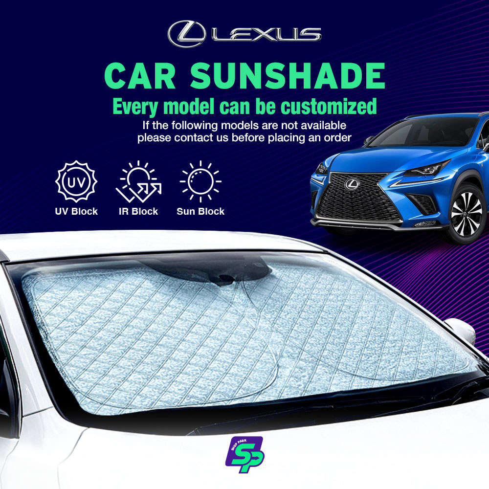 LEXUS Front Windscreen Sunshade Custom Fit 6-Layer Thickened Heat ...