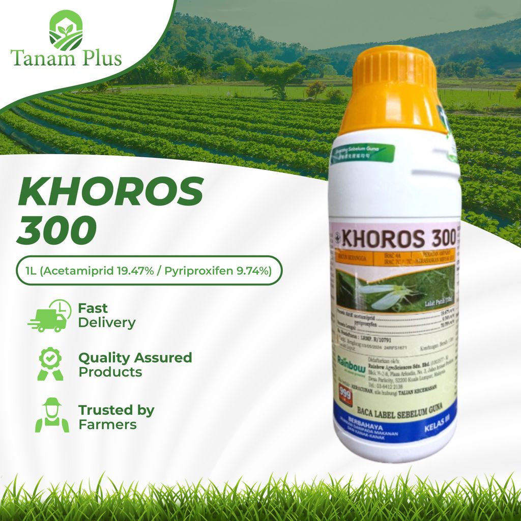1L Khoros 300 Acetamiprid Pyriproxifen Rainbow Insecticide Racun ...