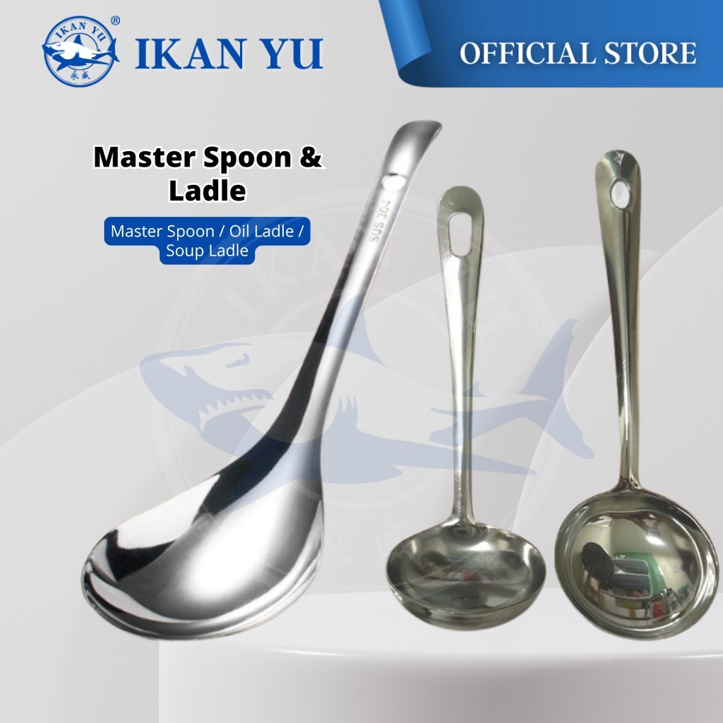 Yu Online - Senduk Bufet / Stainless Steel Master Spoon/Oil Ladle/Soup ...