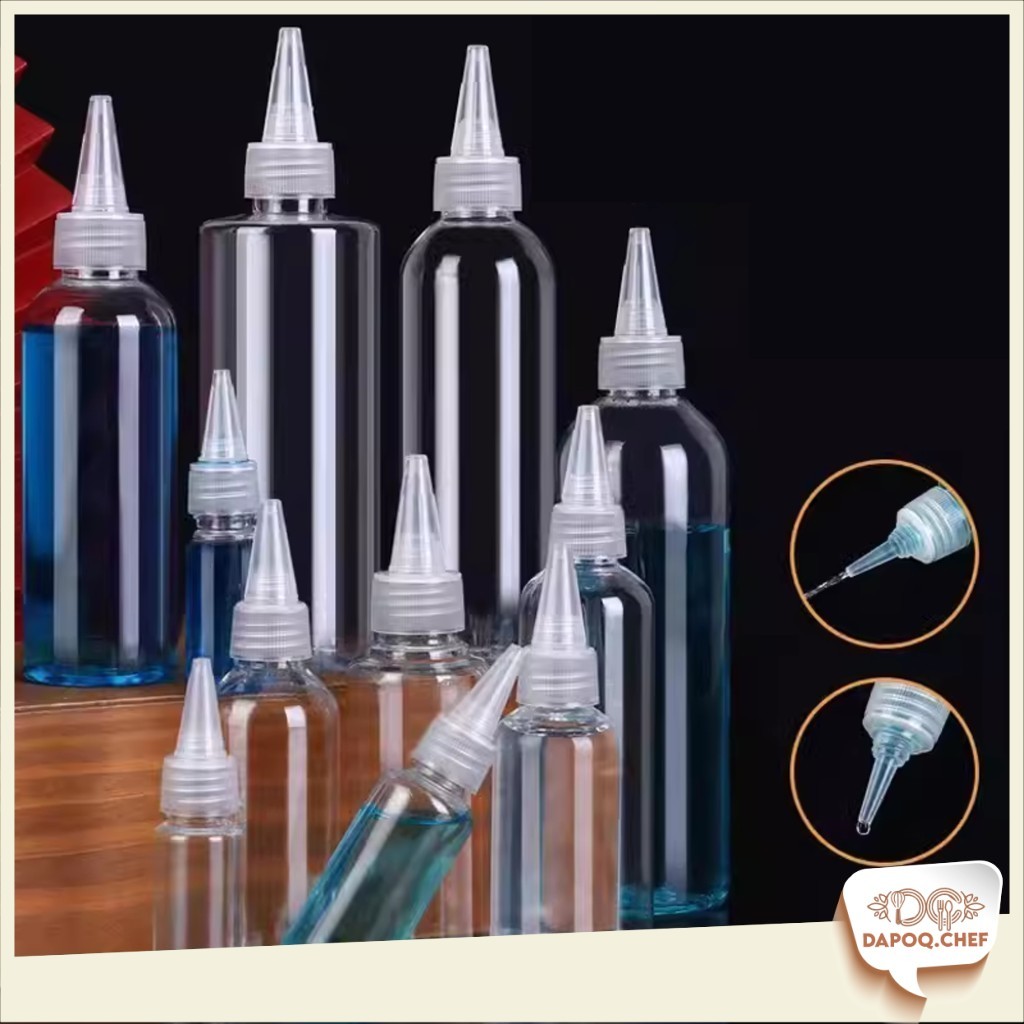 DC Dropper Bottle Transparent Mouth Sharp Nozzle Childproof Cap ...
