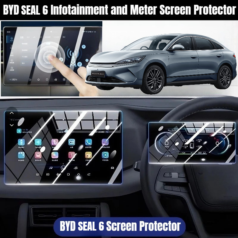 BYD Seal 6 Infotainment and Meter Screen Tempered Glass Screen ...