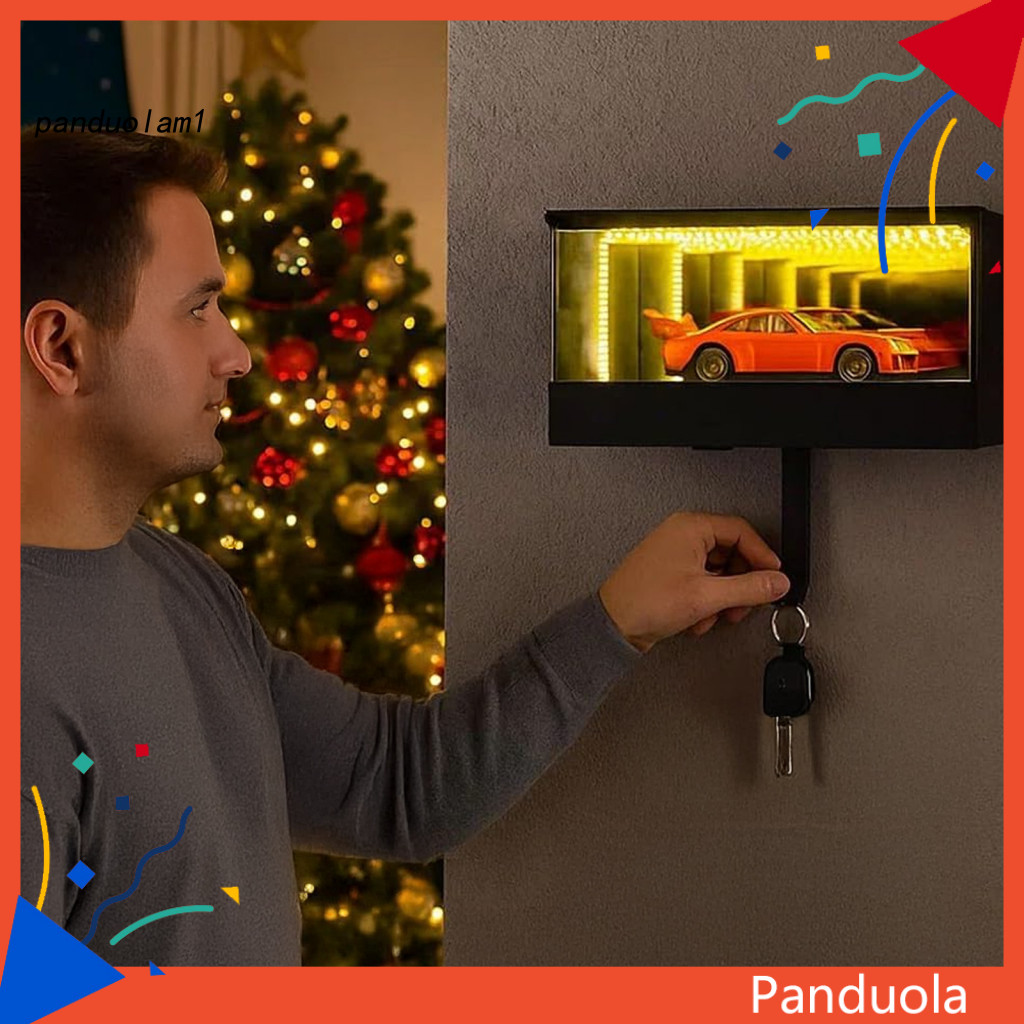 PANDU Garage Key Holder Garage Key Rack with Led Light Led Light-up Car ...