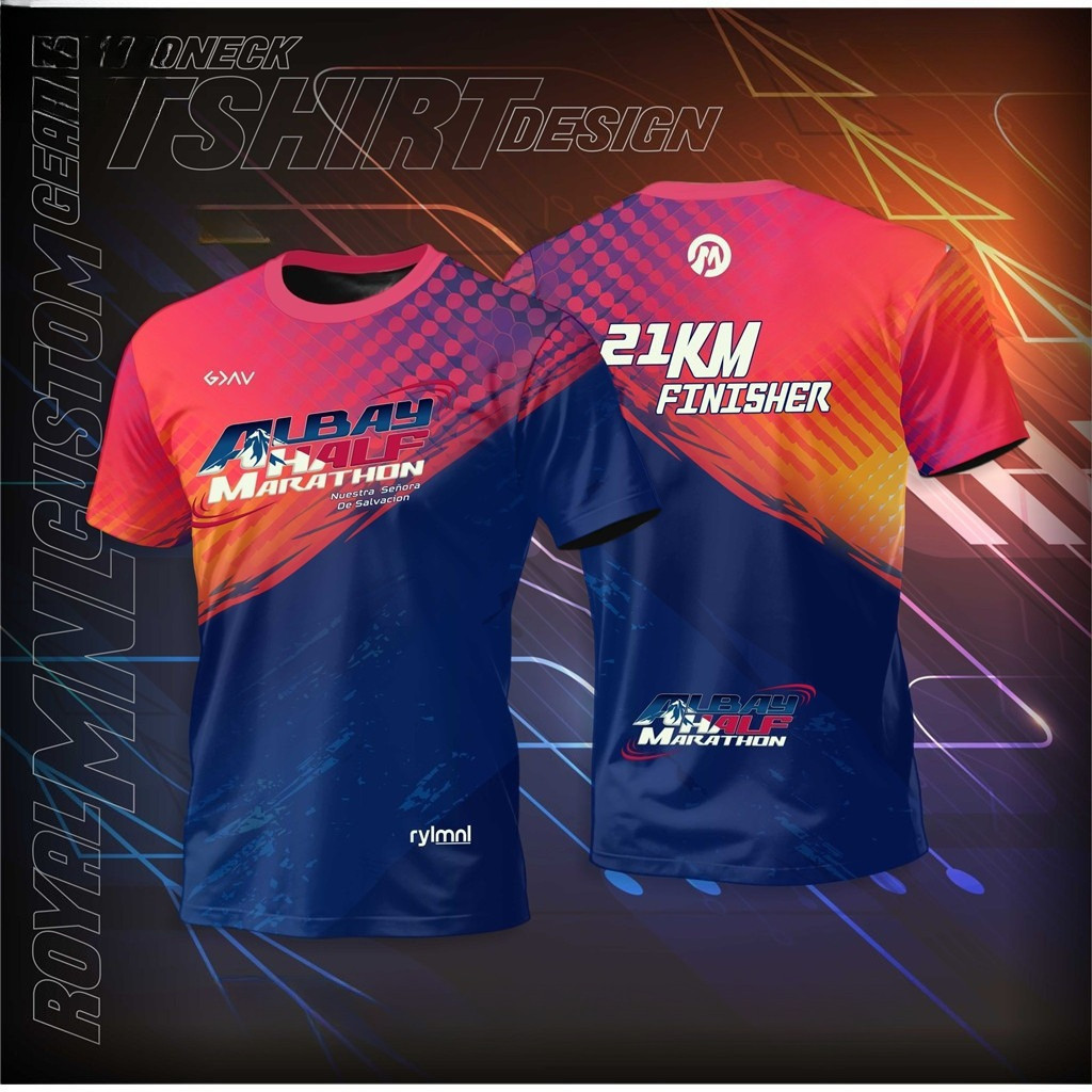 Unisex Running Sports Tee Breathable For Half Marathon Full Marathon ...