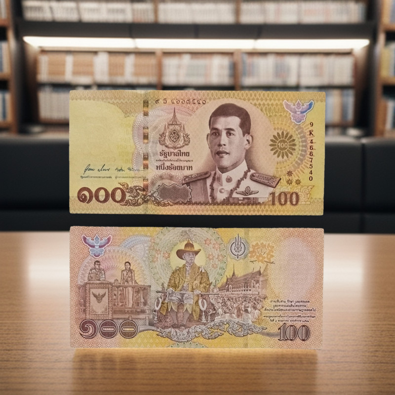 Thailand Commemorative King Maha Vajiralongkorn Coronation 100 Baht ...