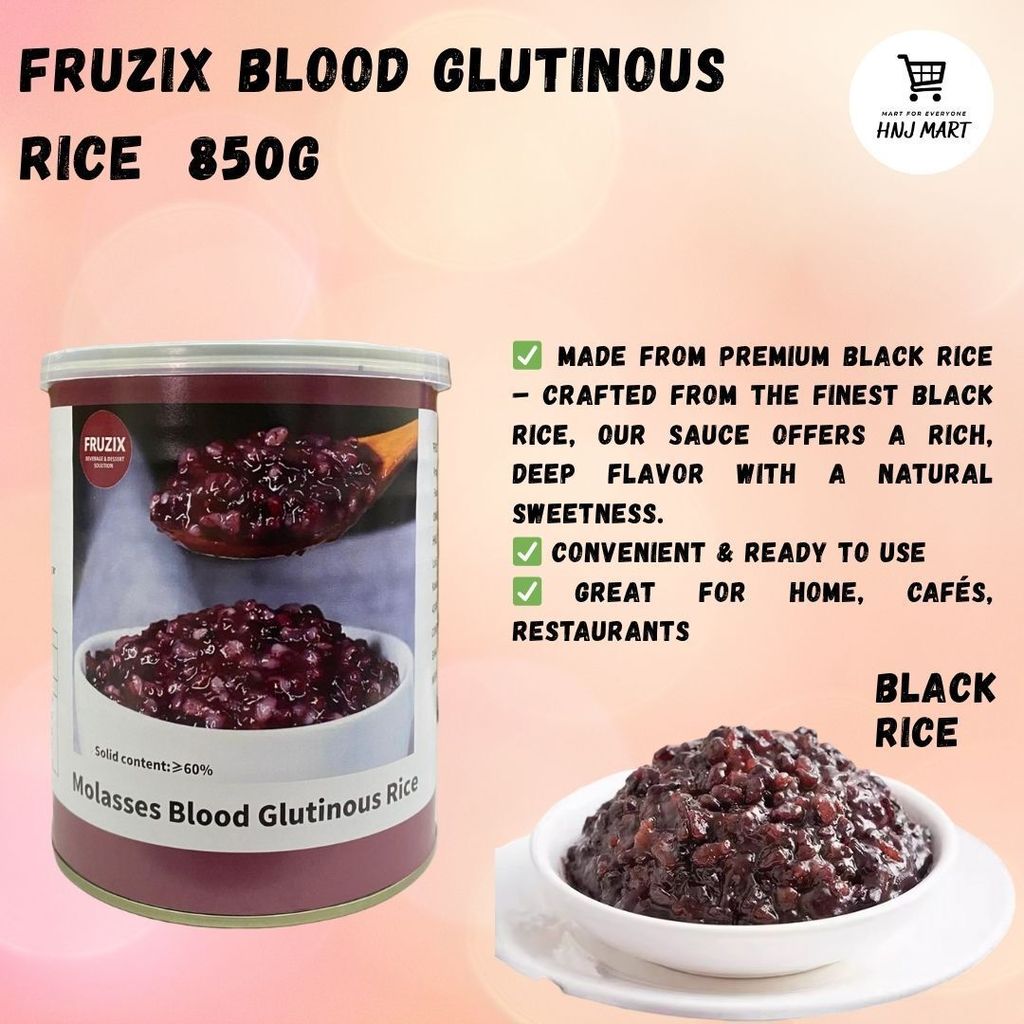 FRUZIX BLOOD GLUTINOUS RICE 850G HALAL RED GLUTINOUS PASTE SAUCE ...