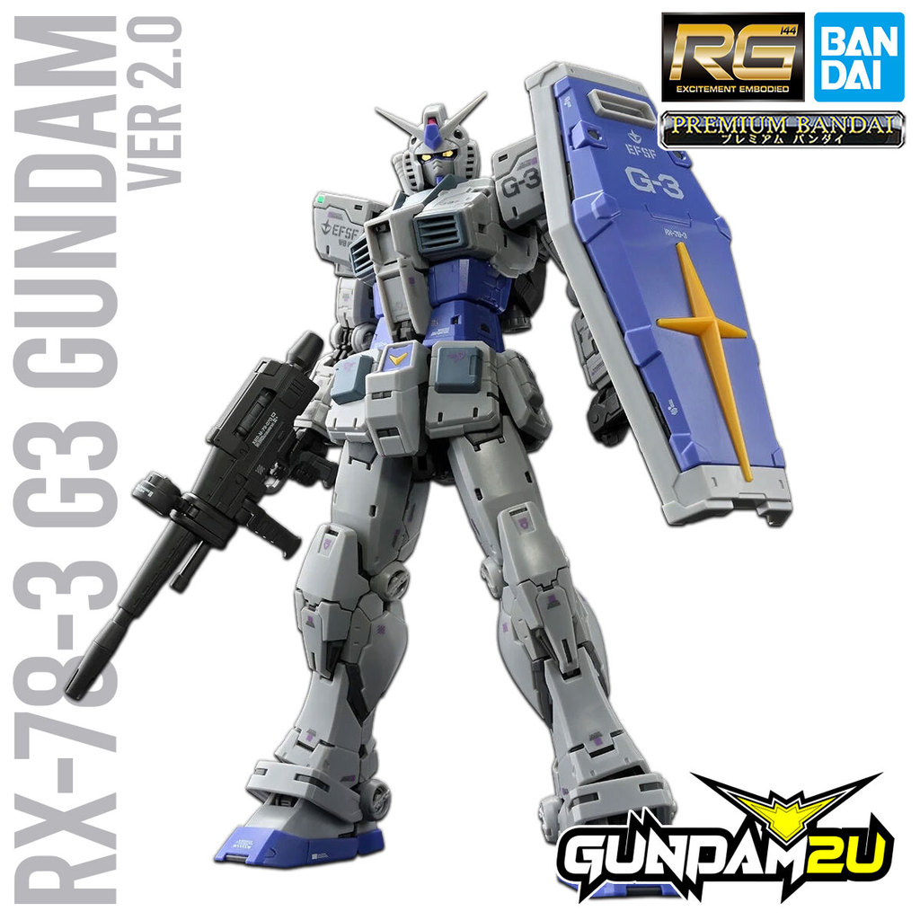 P-BANDAI RG 1/144 RX-78-3 G-3 Gundam - Model Kit Real Grade Gundam 0079 ...