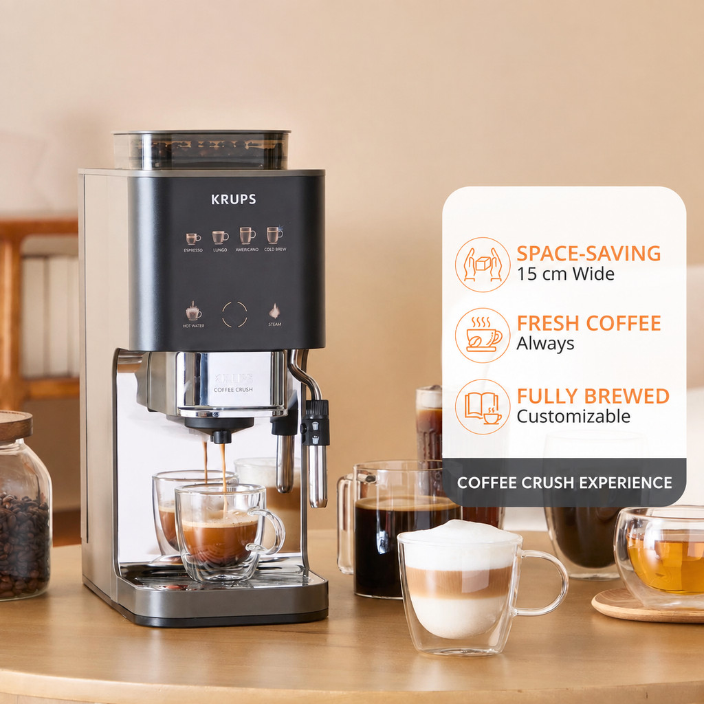 [New Launch] KRUPS Coffee Crush Experience | KRUPS Coffee Crush Extra ...