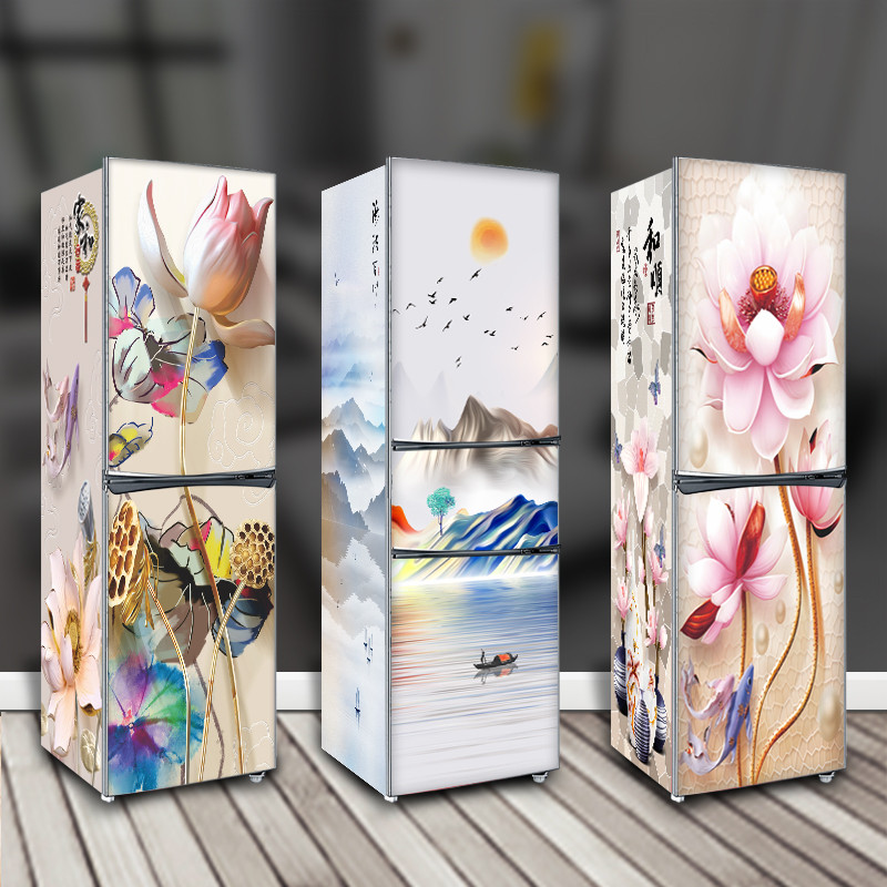 Creative New Chinese Refrigerator Stickers Full Stickers Decoration ...