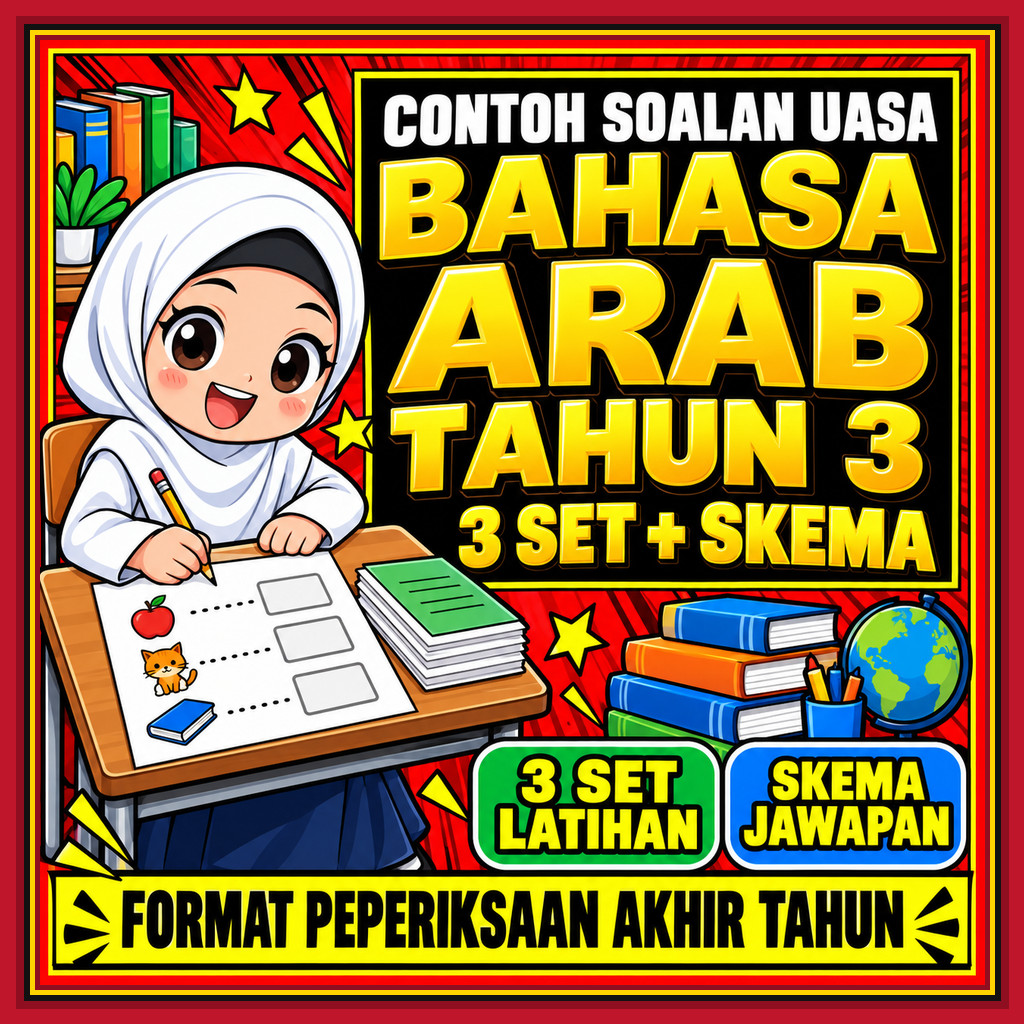 Contoh Soalan UASA Bahasa Arab Tahun 3 KSSR 3 Set Format Peperiksaan ...