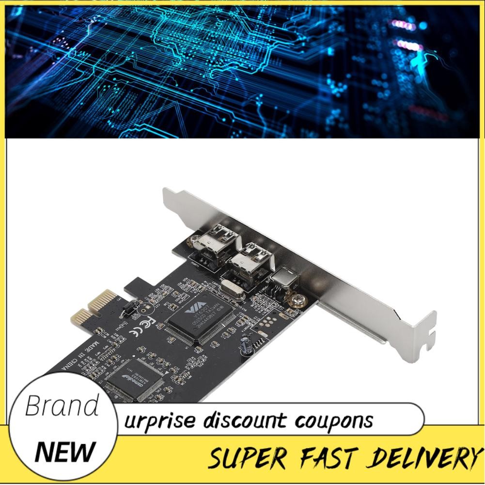 freemarket Denash PCIE 1X to 1394 Card Firewire Riser 800Mbps Support ...