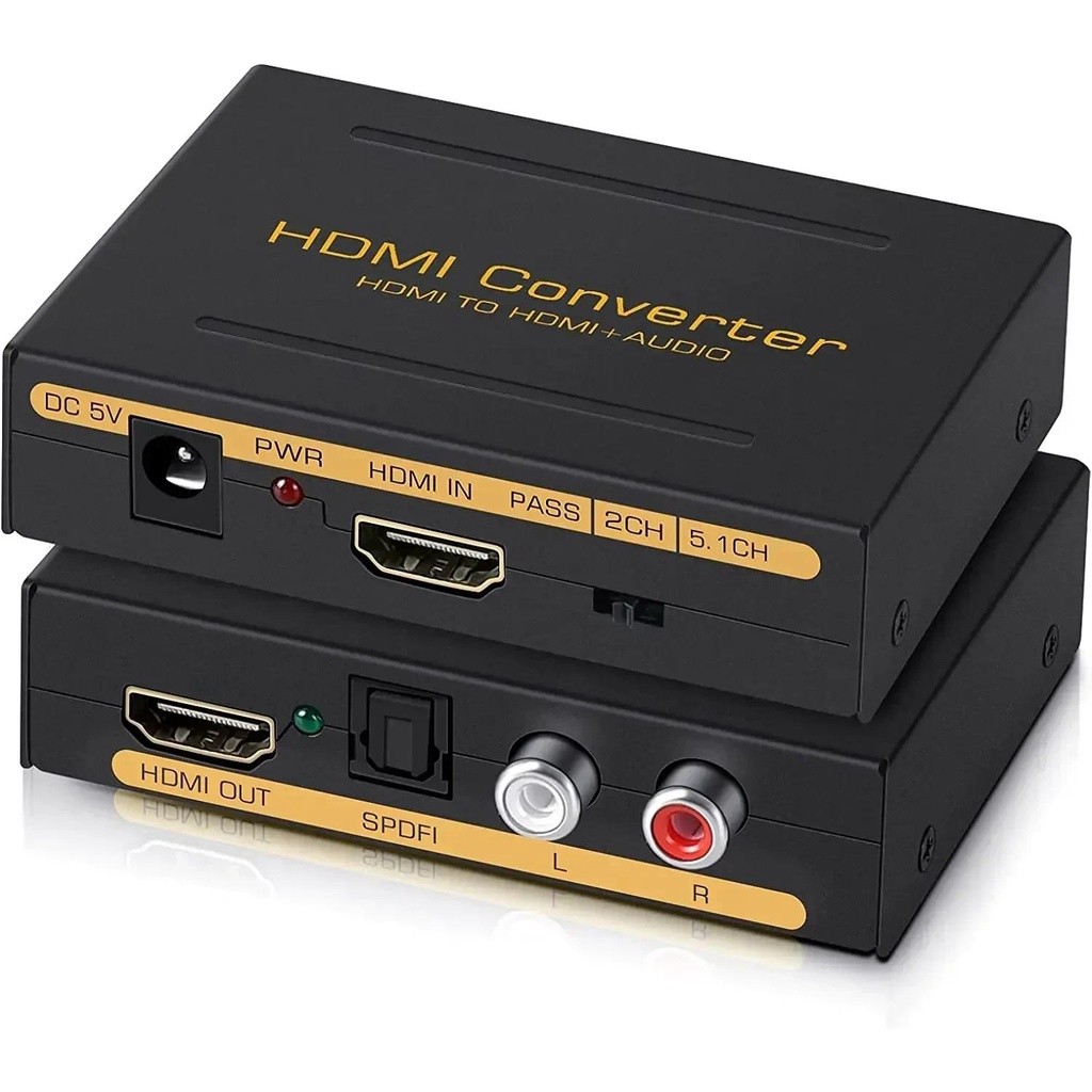 HDMI Audio Extractor Converter HDMI to HDMI + Audio ( SPDIF + RCA L/R ...