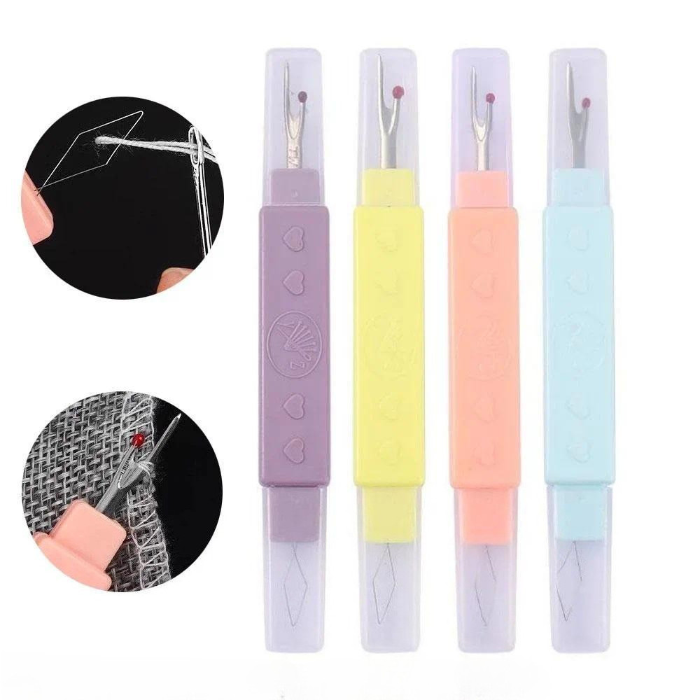 2 in 1 Needle Threader Seam Ripper Threading Seam Remover for Sewing ...