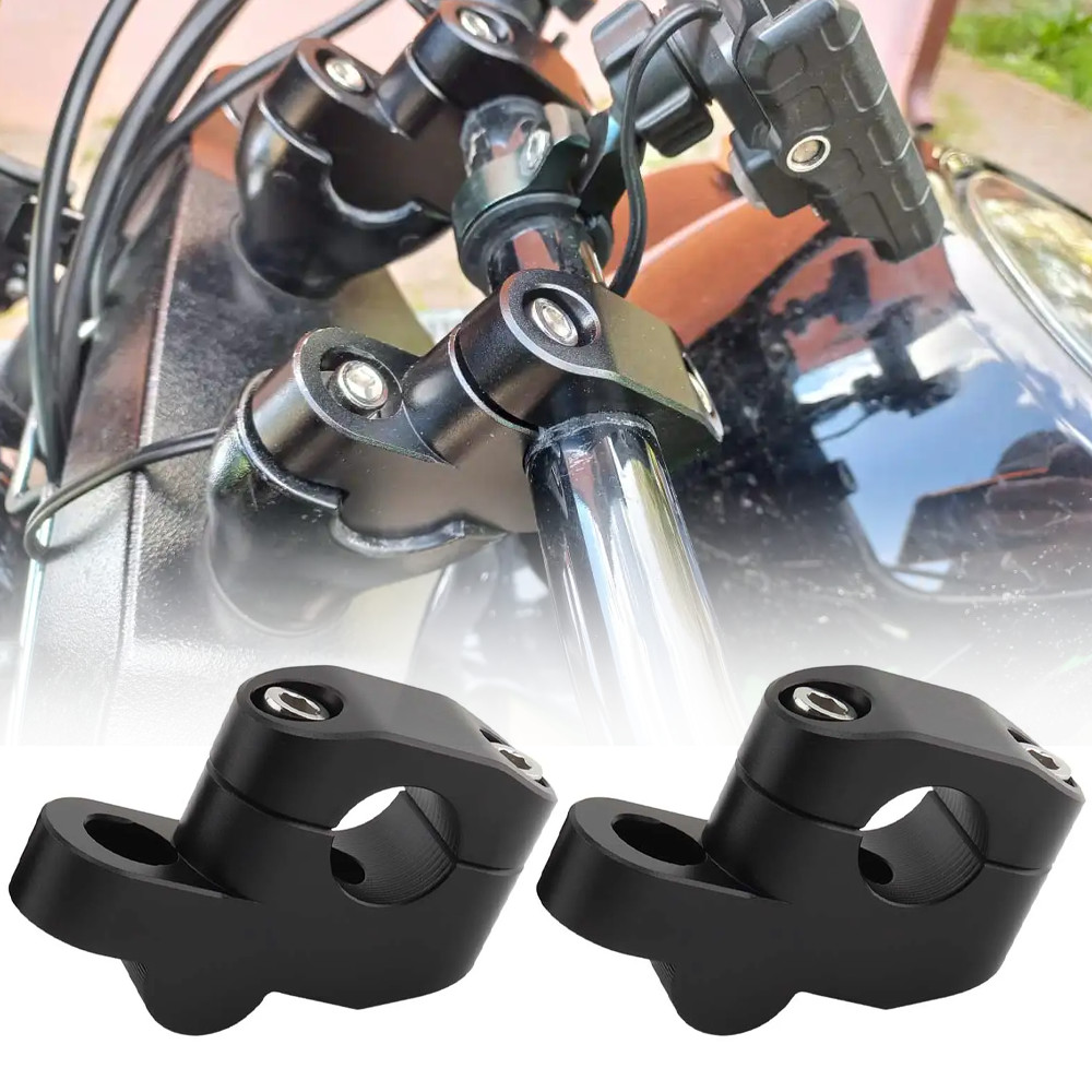 Universal Motorcycle 22mm 25mm 28mm Handlebar Risers Extension Back ...