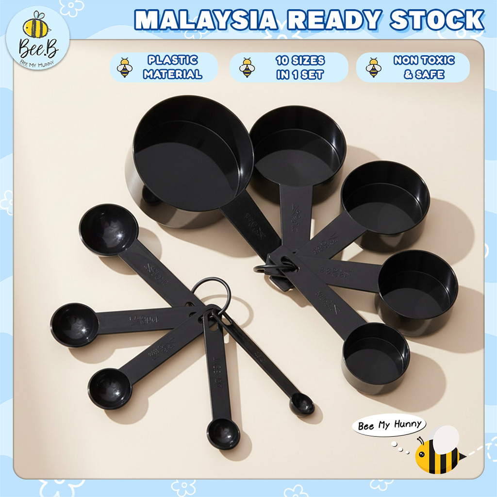 Sudu Ukur Plastik Baby Milk Powder Measuring Cups and Spoons Black 10 ...