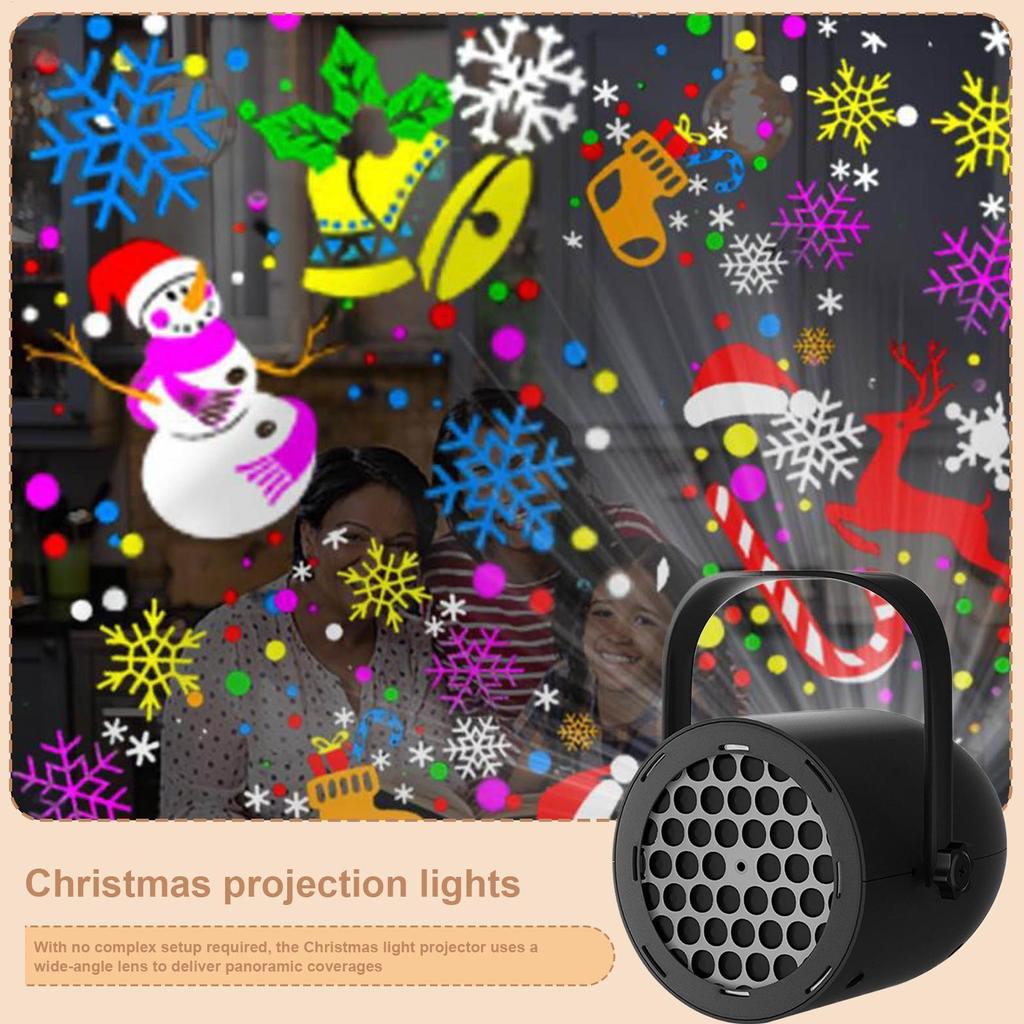 Christmas Light Projector 16 Patterns Lamp Adjustable Holiday Projector ...