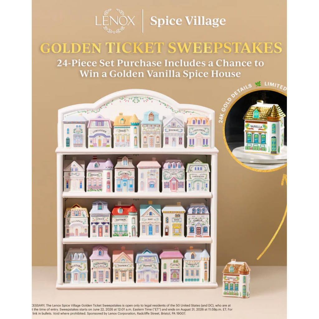 Lenox Spice Village 24-Piece Spice Jar Set | Shopee Malaysia