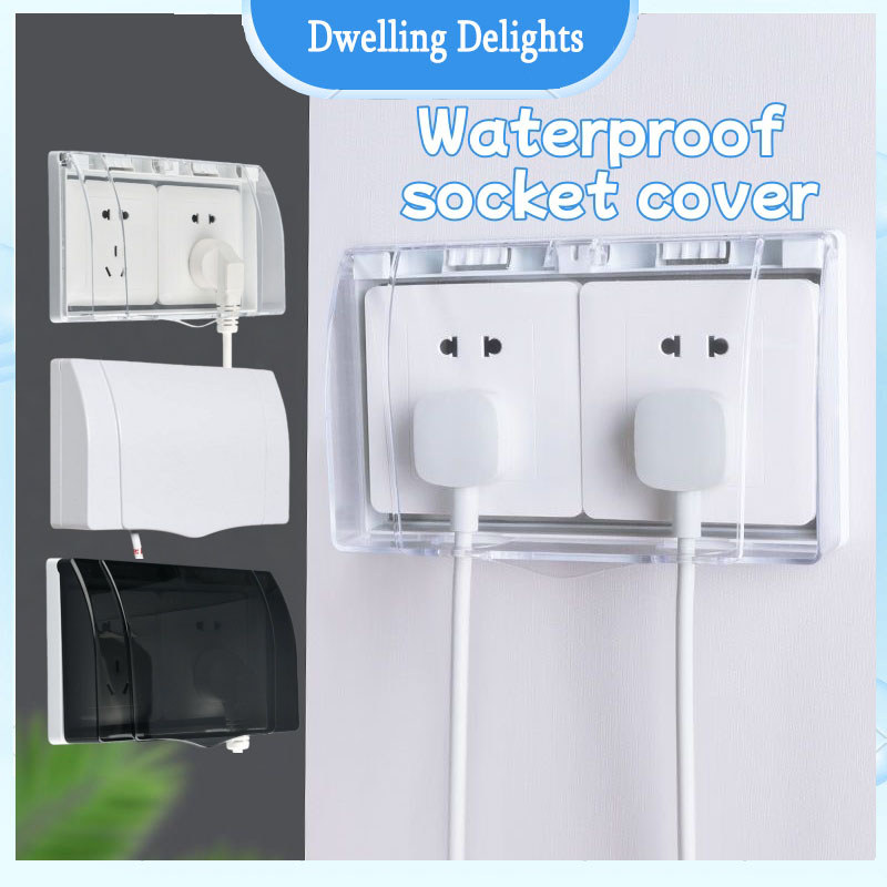 Waterproof Switch Socket Cover Box Bathroom Toilet Switch Socket ...