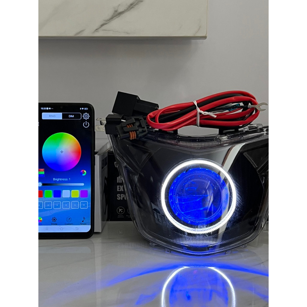 Jupiter Mx King custom Biled headlights ORIGINAL Projector 2.5 in ...
