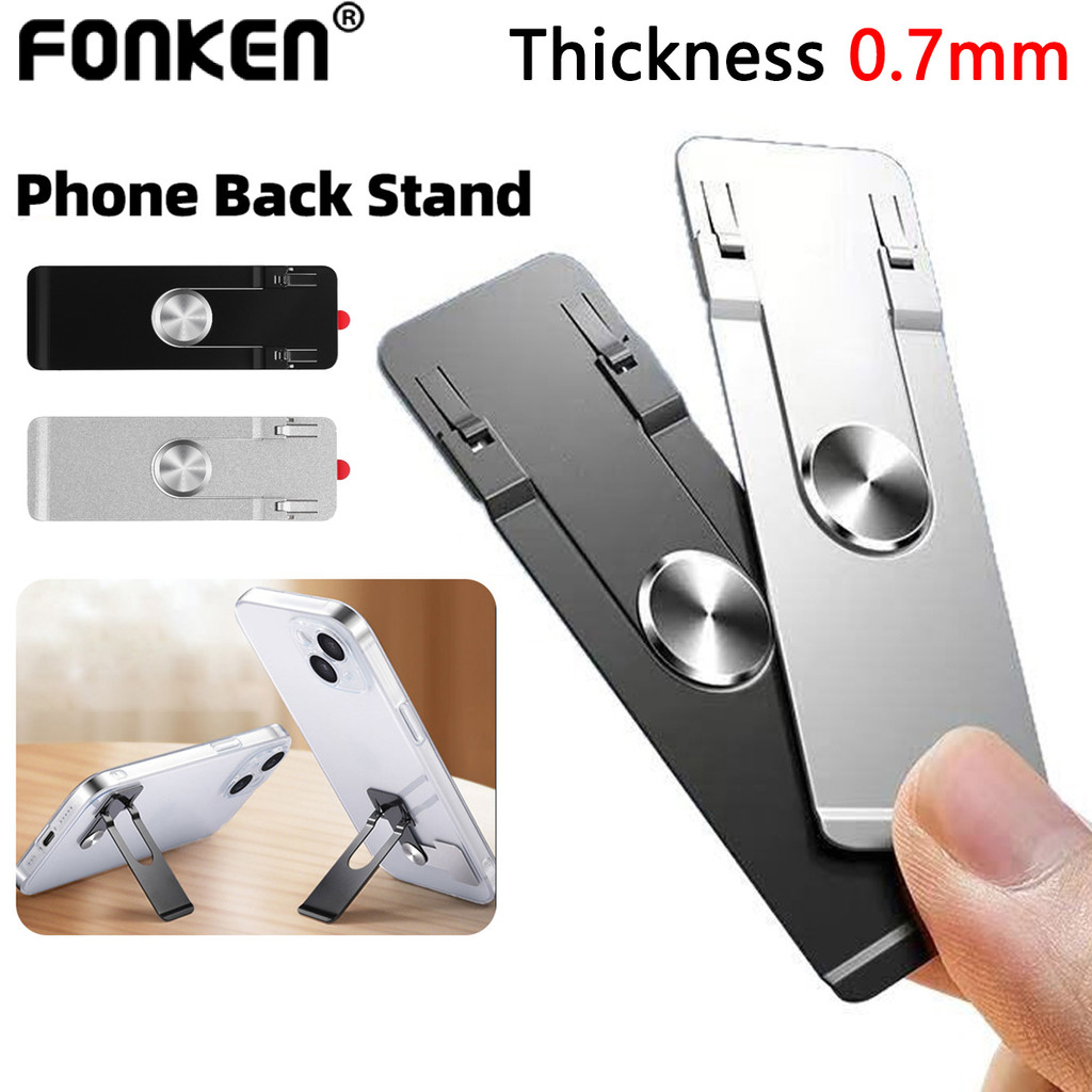 Fonken Ultra-thin Folding Phone Back Stick Bracket Rotatable Phone ...