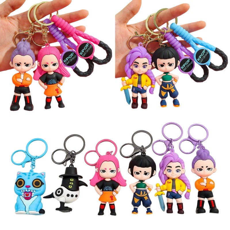 Kpop Demon Hunters Huntrix Saja Boys Keychains Rumi Zoey Jinu Mira Sold ...