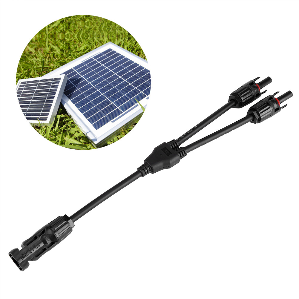 hanhan1 Solar Panel Connector Y Type Male Female PV Wire Adapter MC4-Y ...