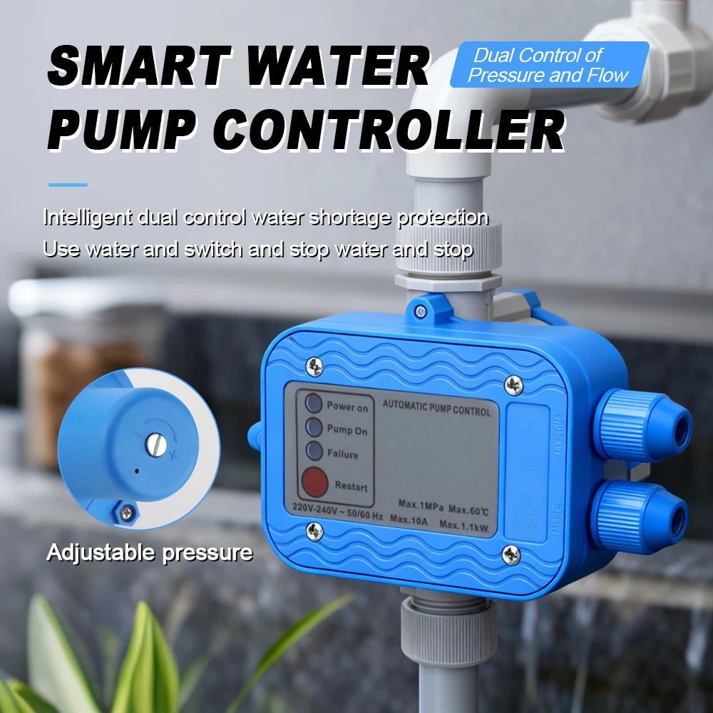 100V-240V Automatic Water Pump Pressure Controller Auto Control Unit ...