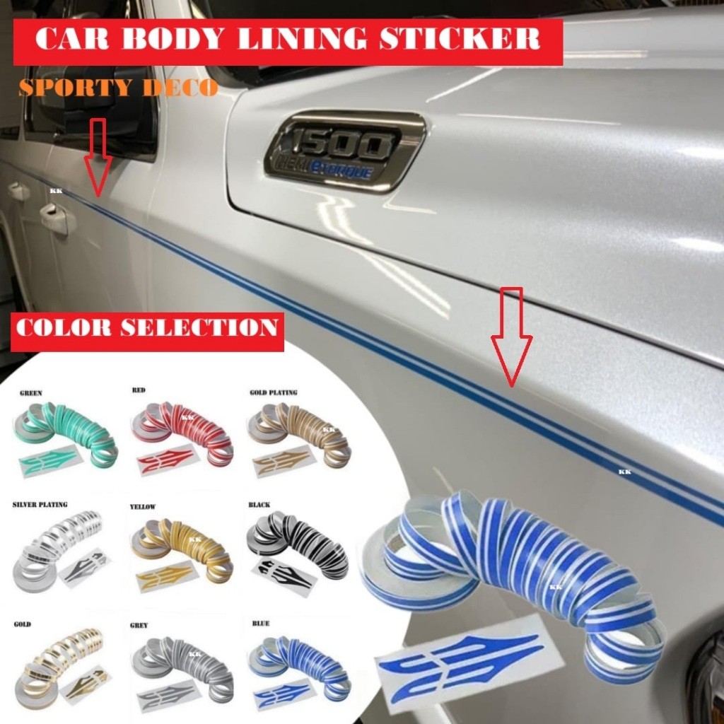 Car Body Sticker Lining Racing Sport Motorcycle Decal Vinyl Sticker ...