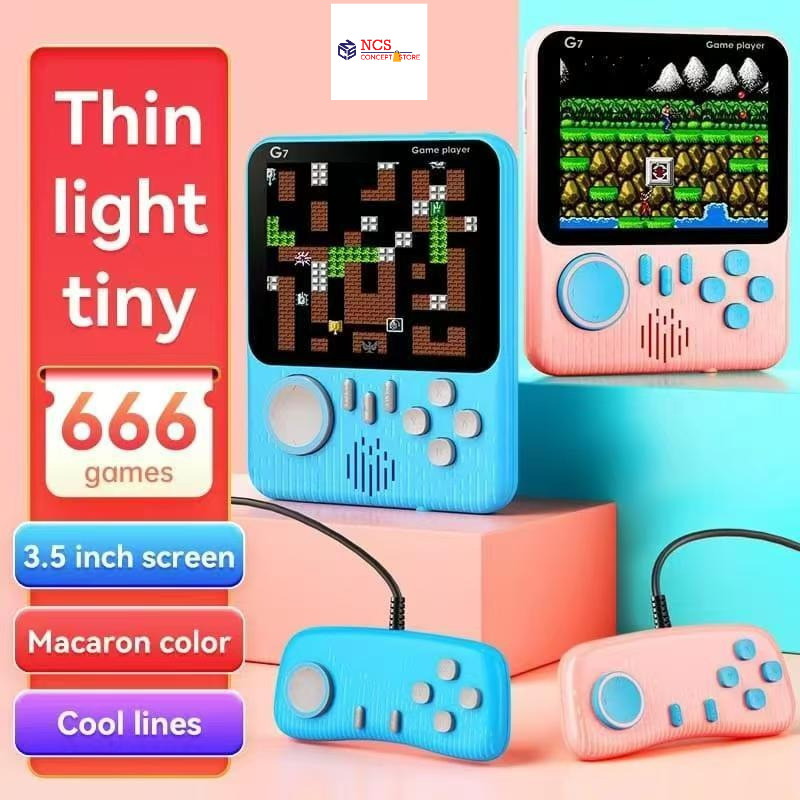G7 Dual Player Gamebox HD Screen Handheld Game Console Contra Mini ...