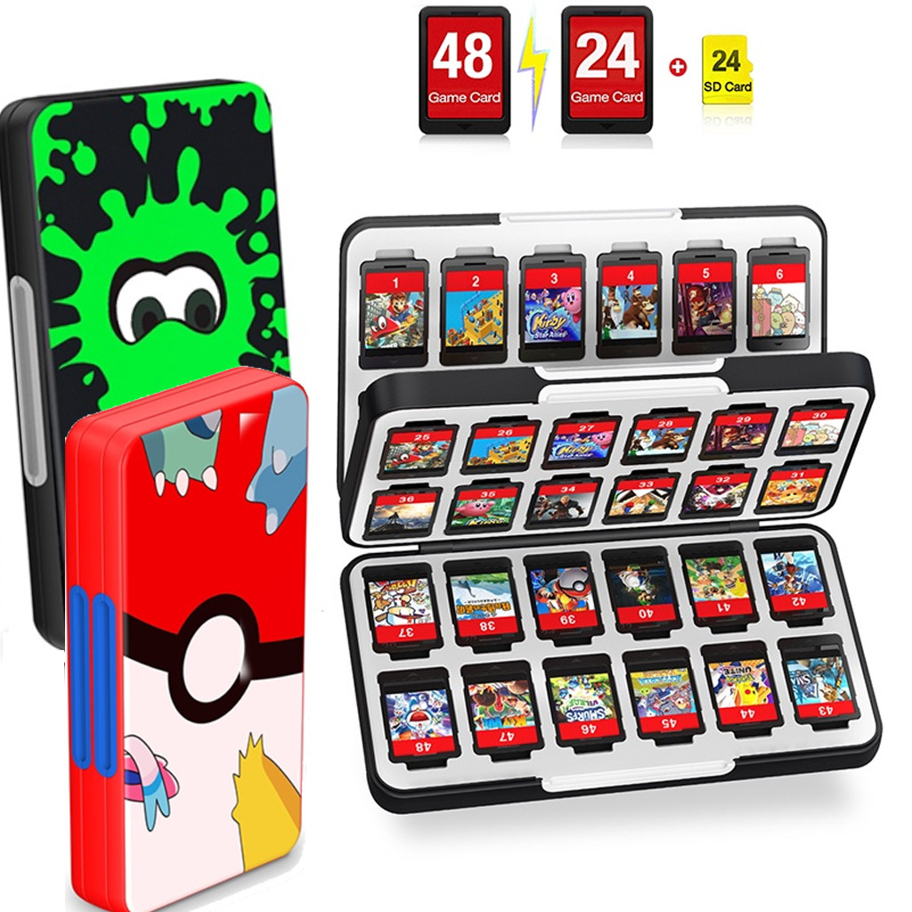 48/24 In 1 Game Cards Magnetic Protective Box Switch Accessories ...