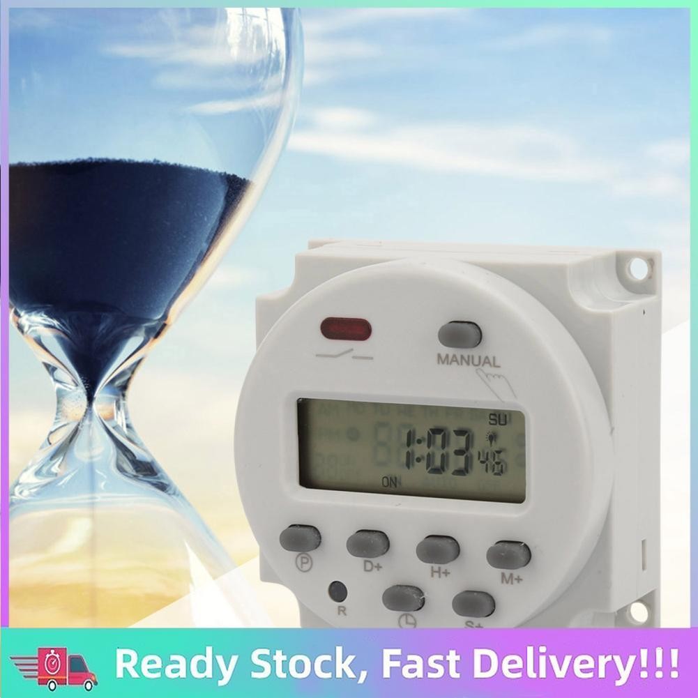 Digital Timer Switch Programmable 1s-168h 5VA Anti Interference -10-50 ...
