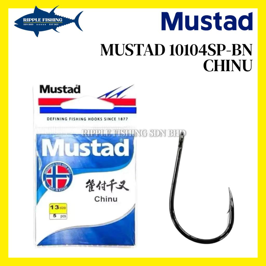 Mustad Chinu Fishing Hook 10104SPBN | Shopee Malaysia