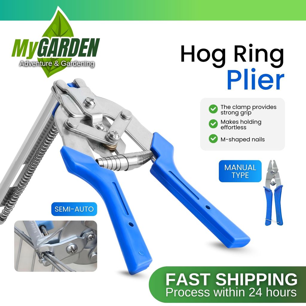 Hog Ring Plier Semi Auto Manual Type Heavy Duty Hand Tools M-Type Nail ...