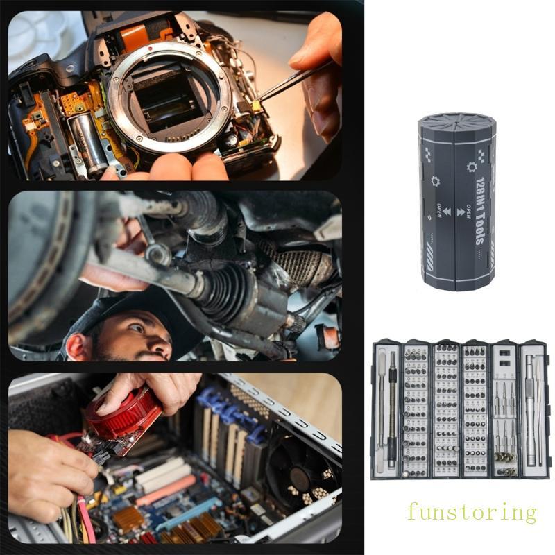 FUN 128 in 1 Multifunctional Screwdriver Set Household Portable ...