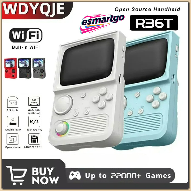 R36T Retro Handheld Game Console 22000+ Games with 3.5 Inch IPS HD ...