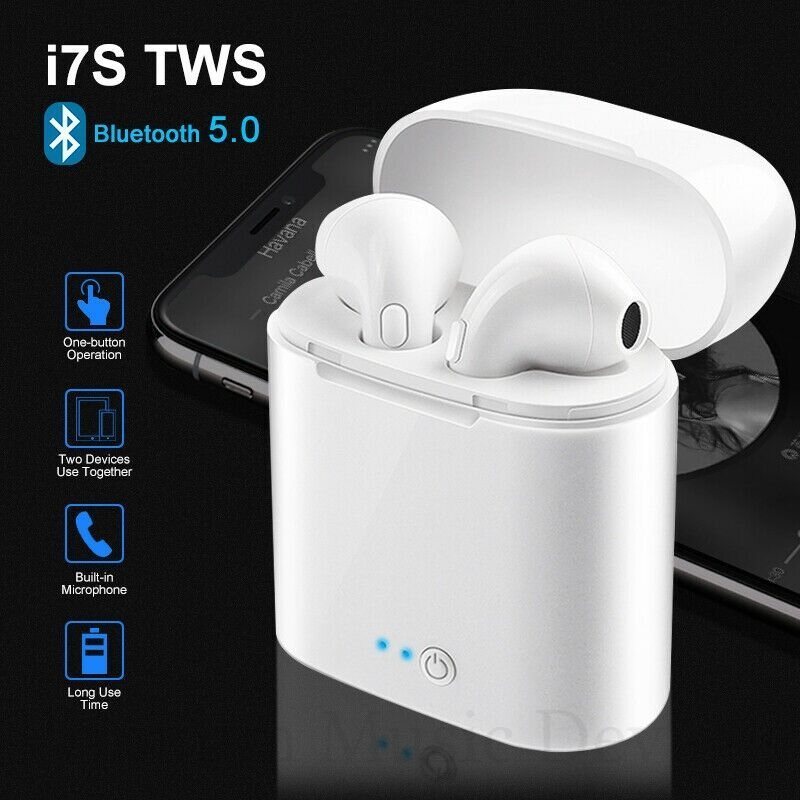 i7s Bluetooth Earphone TWS Wireless Earbuds Headphone Wireless Headset ...
