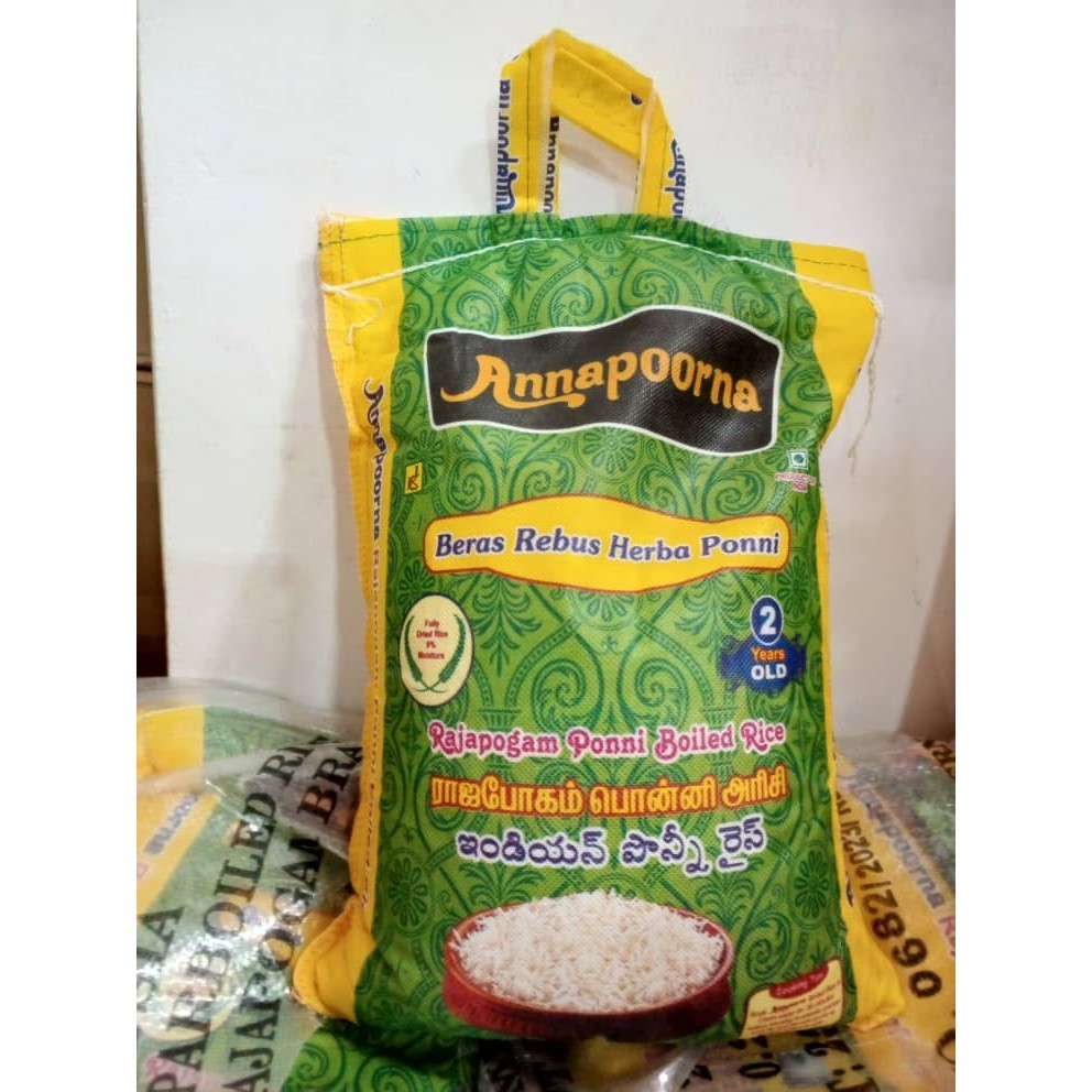 ANNAPOOORNA Rajapogam Ponni Boiled Rice 5 kg (new) | Shopee Malaysia
