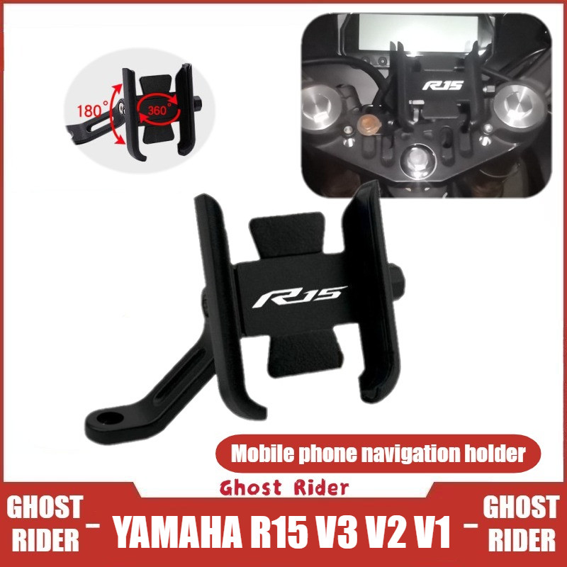 FOR Yamaha YZF R15 V1 V2 V3 CNC Aluminum Alloy Motorcycle Mobile Phone ...