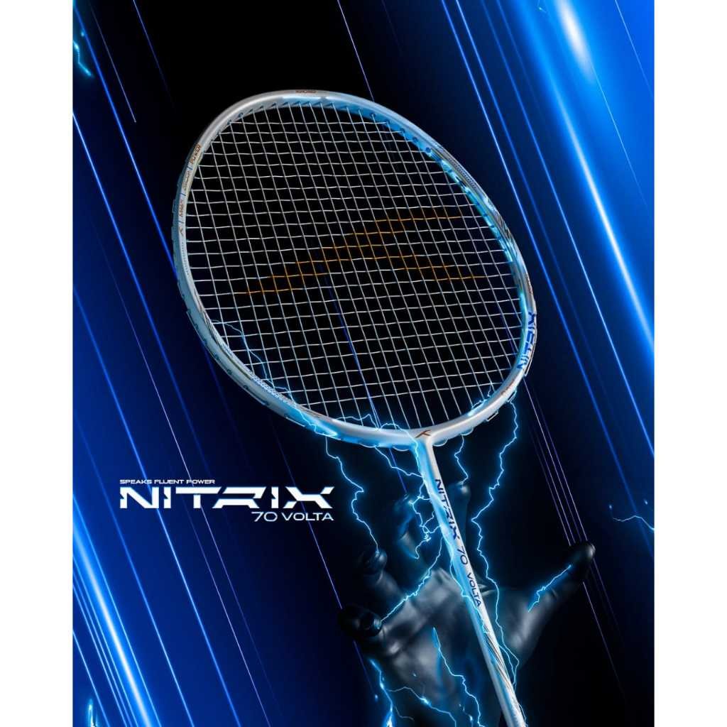 HUNDRED NITRIX 70 VOLTA 3U/4U BADMINTON RACKET | Attacking | Carbon ...