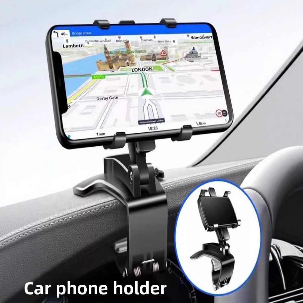 Car Phone Holder Multi-Mount, Universal Clip Phone Stand for Dashboard ...