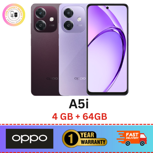 OPPO A5i | 4GB+ 64GB | Snapdragon® 6s 4G Gen1| 45W SUPERVOOC | 1000nits ...