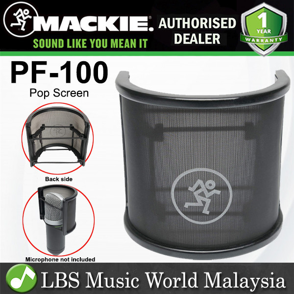 Mackie PF-100 Pop Screen for Element Series Microphones (PF100 PF 100 ...