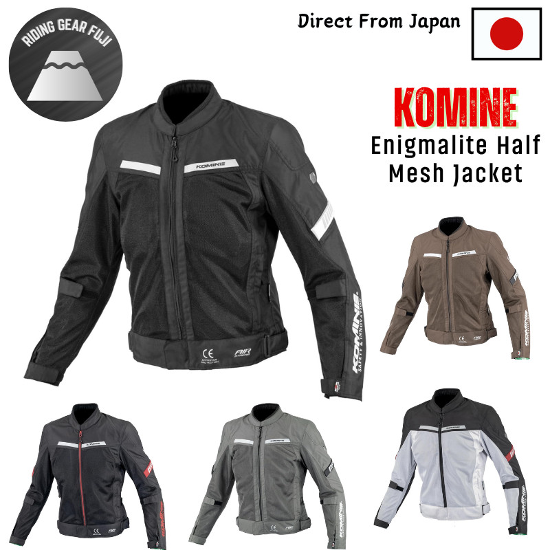 [KOMINE] 2025 Model JK-177 Enigma Lite Half Mesh Jacket for Motorcycles ...