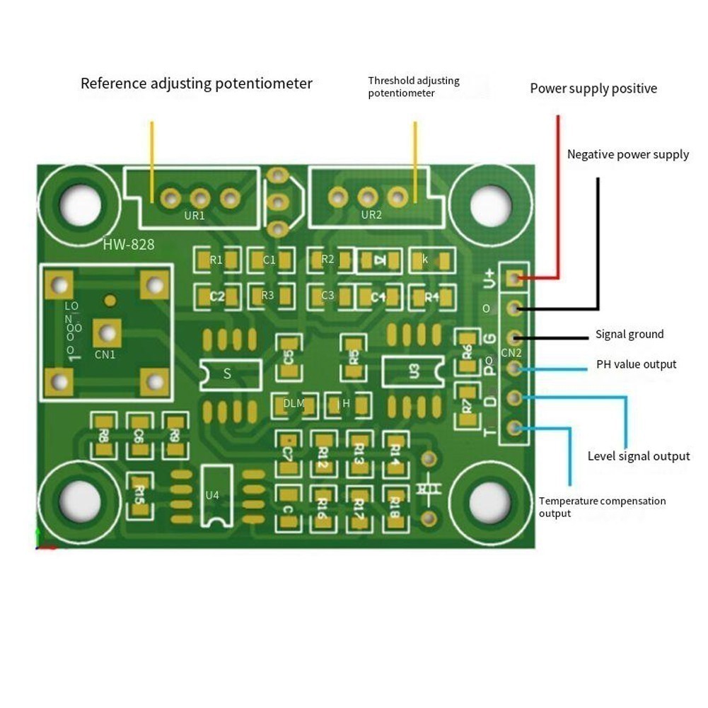 pH Detection Regulator Sensor Module + BNC PH Electrode Probe for ...
