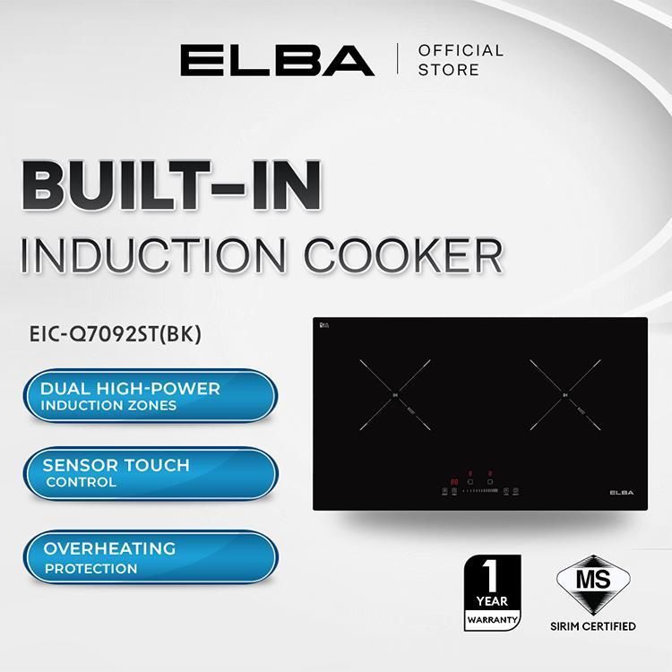 (New) Elba EIC-Q7092ST(BK) Built-in Induction Cooker – Dual Cooking ...