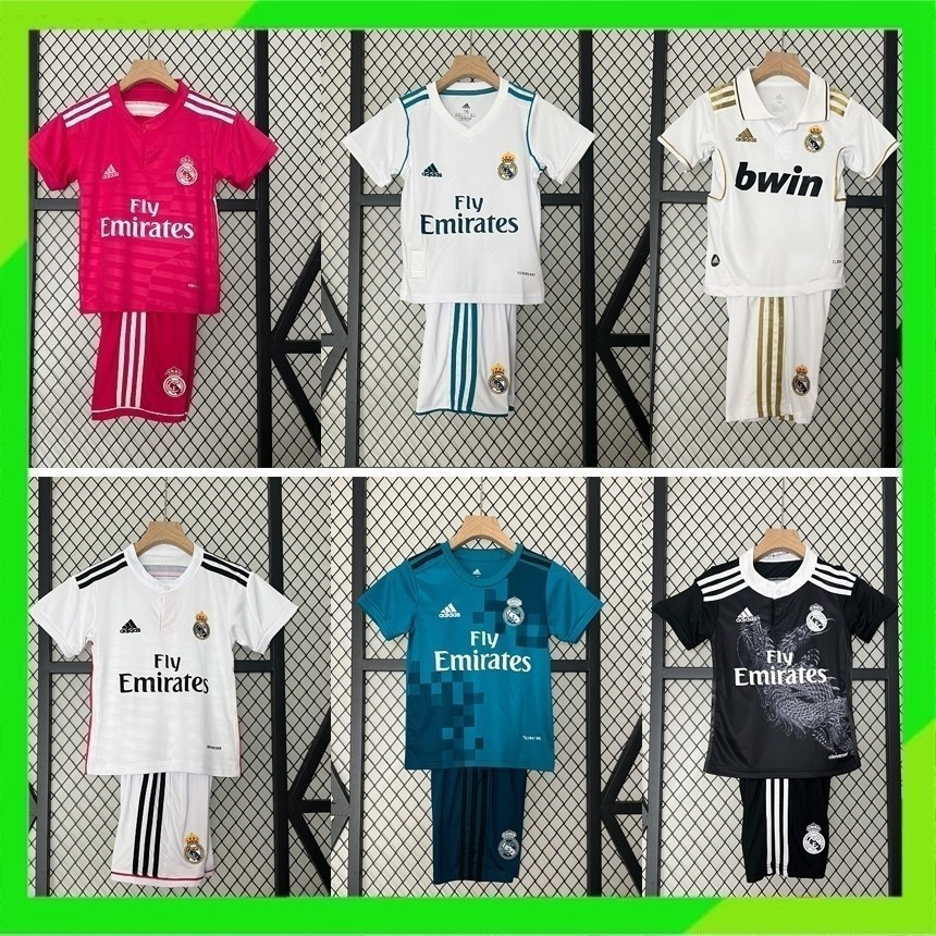 Rmd 2017 2018 Retro Kids Kit Real Madrids 2011 12 14 15 16 Away ...