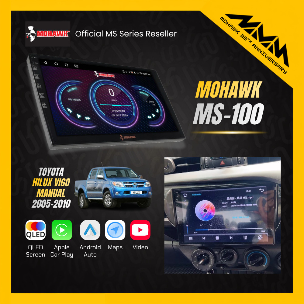 TOYOTA HILUX VIGO / FORTUNER 2005-2015 ~ MOHAWK MS-100 4RAM+64GB ...