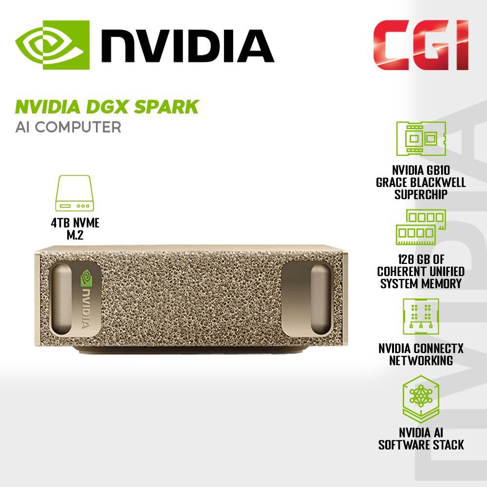 [ READY STOCK ] NVIDIA DGX Spark Grace Blackwell 128GB LPDDR5x 4TB NVMe ...