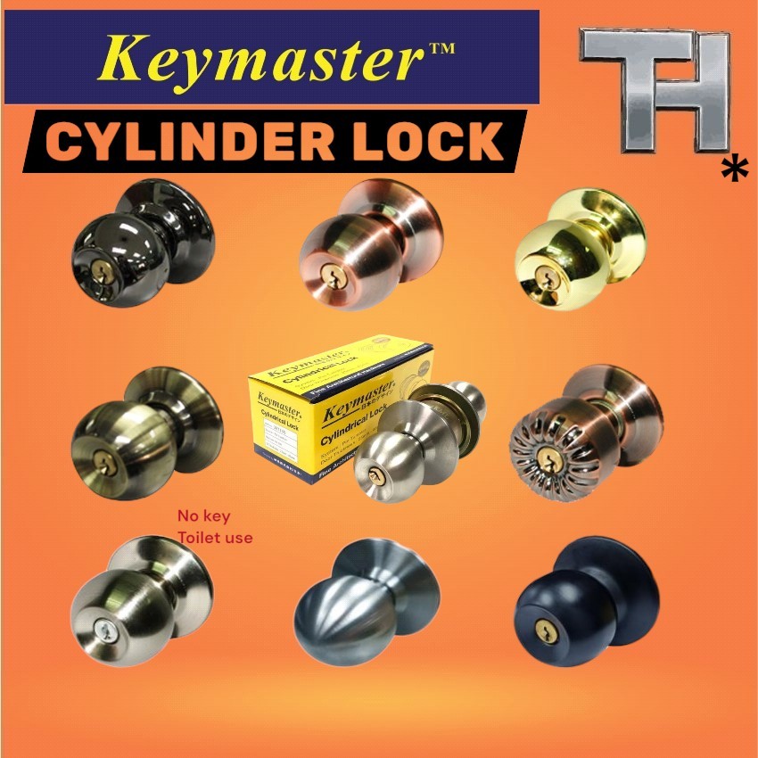 - Keymaster Cylindrical Lock Tombol Pintu * | Shopee Malaysia