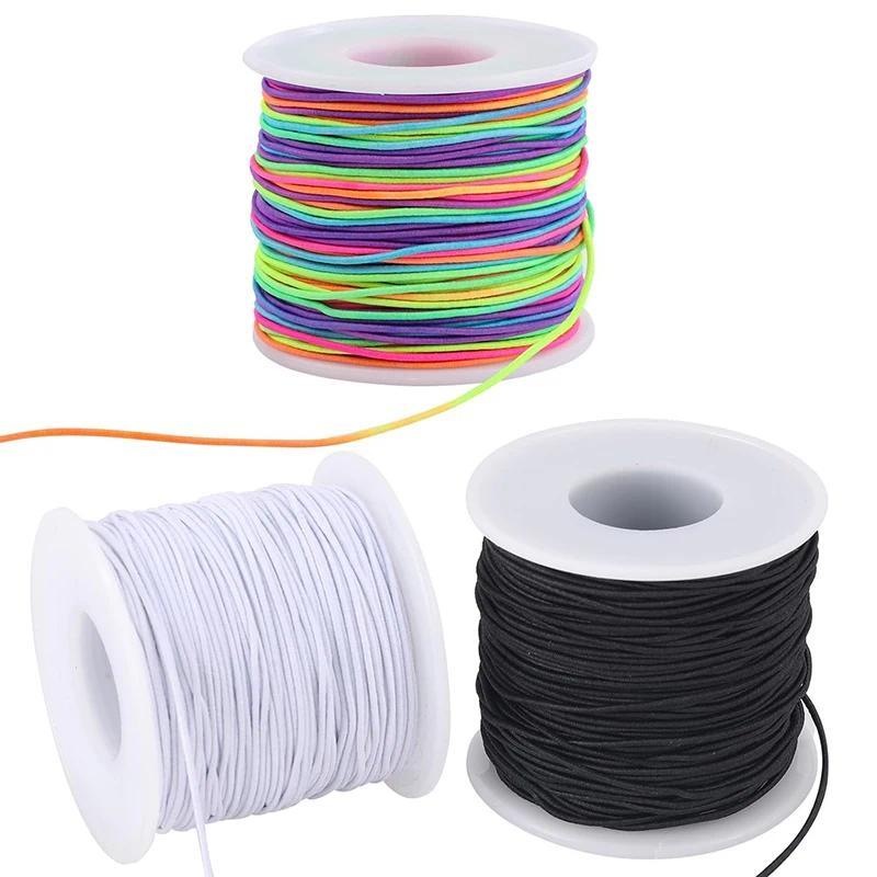 Stretchy String for Bracelets 3 Colors 1 mm Sturdy Elastic String Cord ...