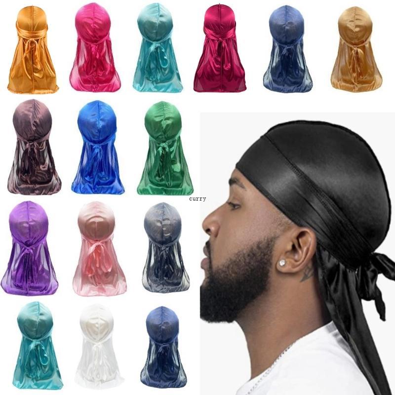 CUY Men s Silky Head Wrap Durag Hat for Dreadlocks Braid Easy Hairstyle ...